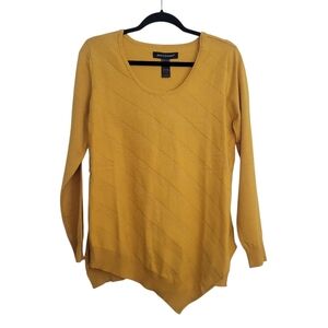 Ashley Stewart Mustard V-Neck Sweater